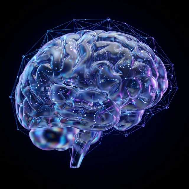 AI Integration Neon Visualization